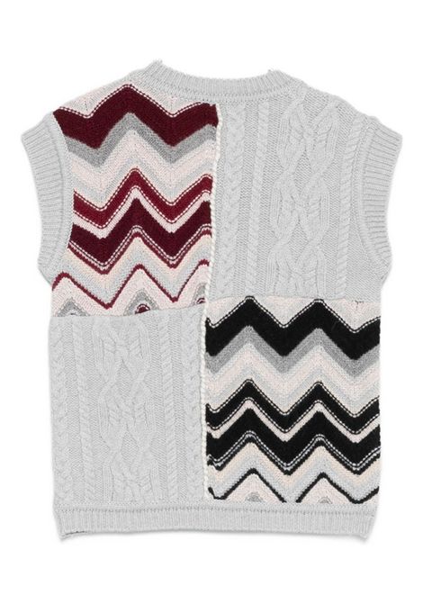 Gilet con motivo a zigzag MISSONI KIDS | MX9P32 W0078803MC